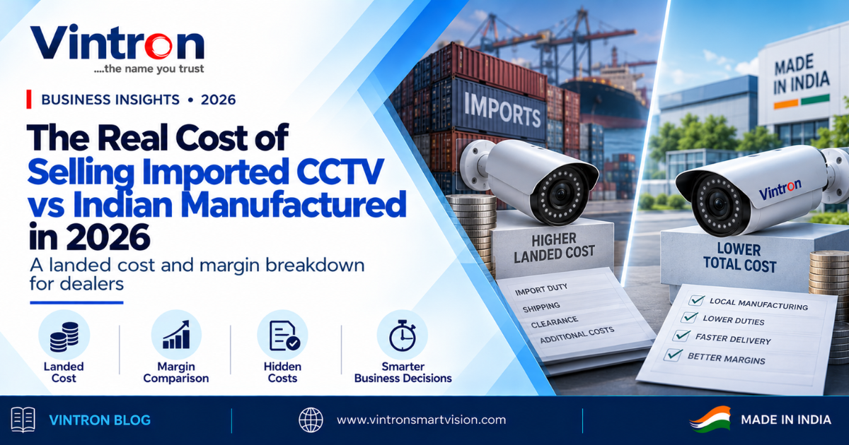 The Real Cost of Selling Imported CCTV vs Indian-Manufactured in 2026: A Landed-Cost and Margin Breakdown for Dealers
