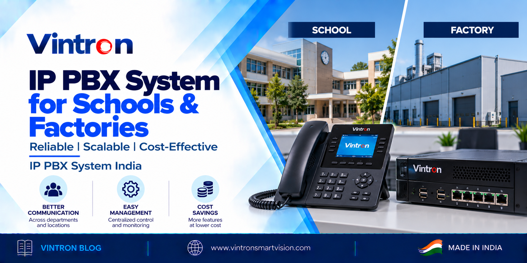IP PBX System: One Server for Calls, Paging and Intercom