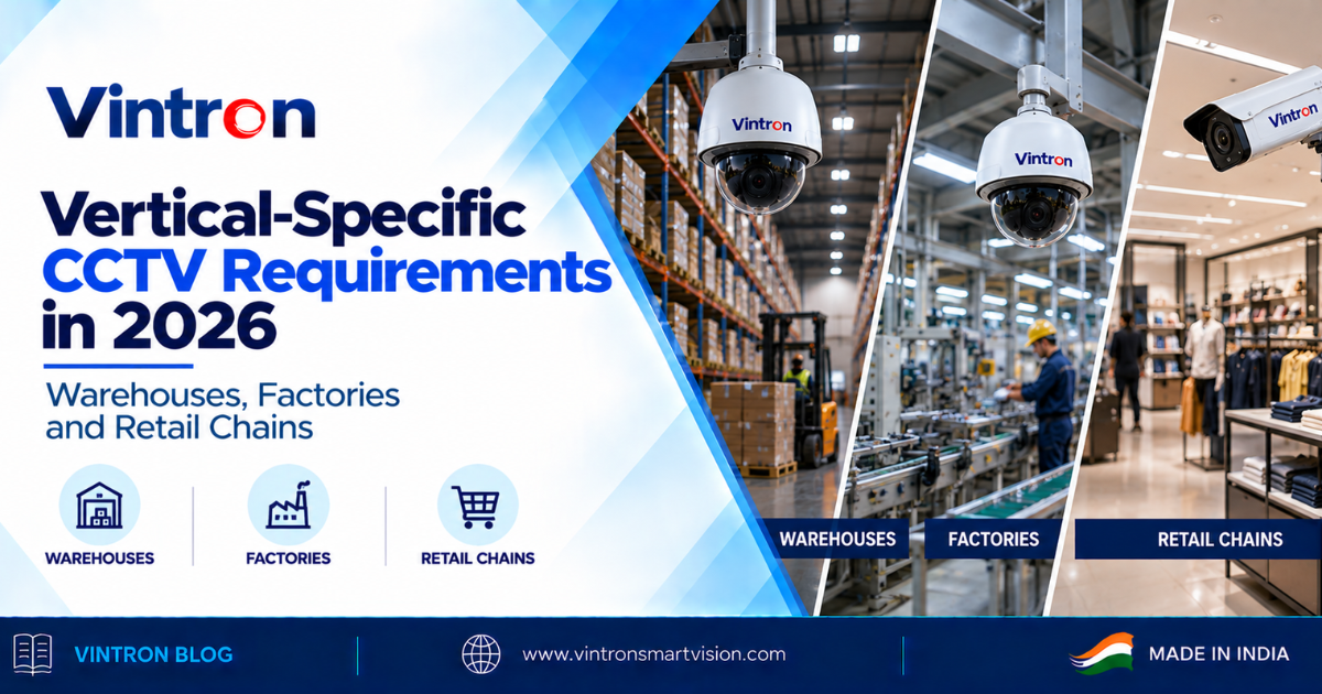 Vertical-Specific CCTV Requirements in 2026: Warehouses, Factories and Retail Chains