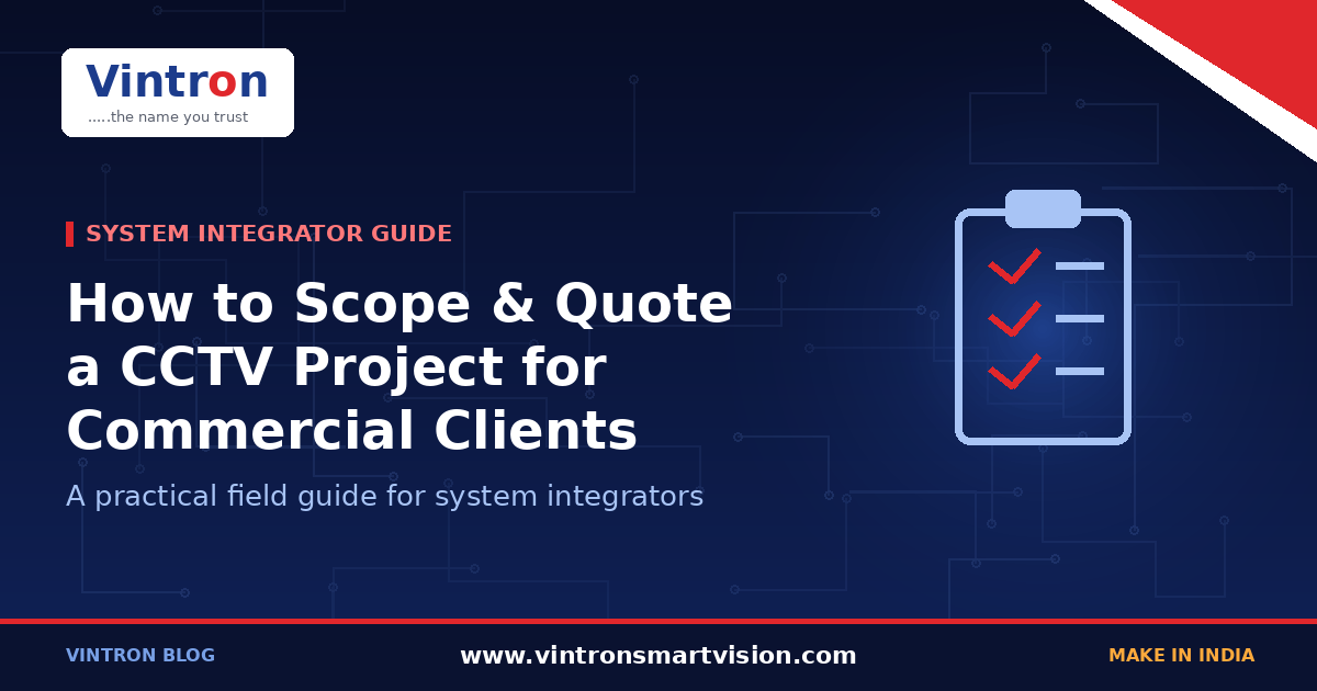 How to Scope and Quote a CCTV Project for Commercial Clients: A Practical Guide for System Integrators
