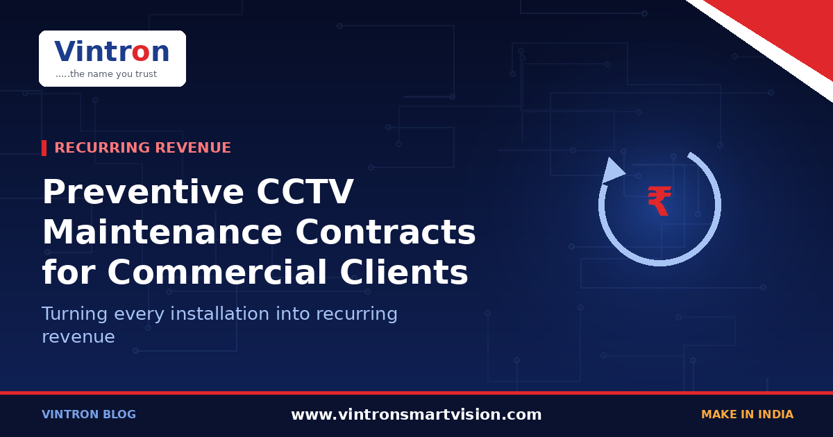 How to Offer Preventive CCTV Maintenance Contracts to Your Commercial Clients (And Create Recurring Revenue)